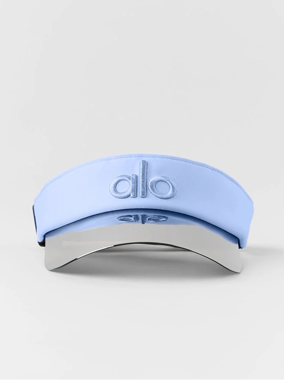 ALO Yoga light blue Airlift Solar Visor new black brim hat cap fitness